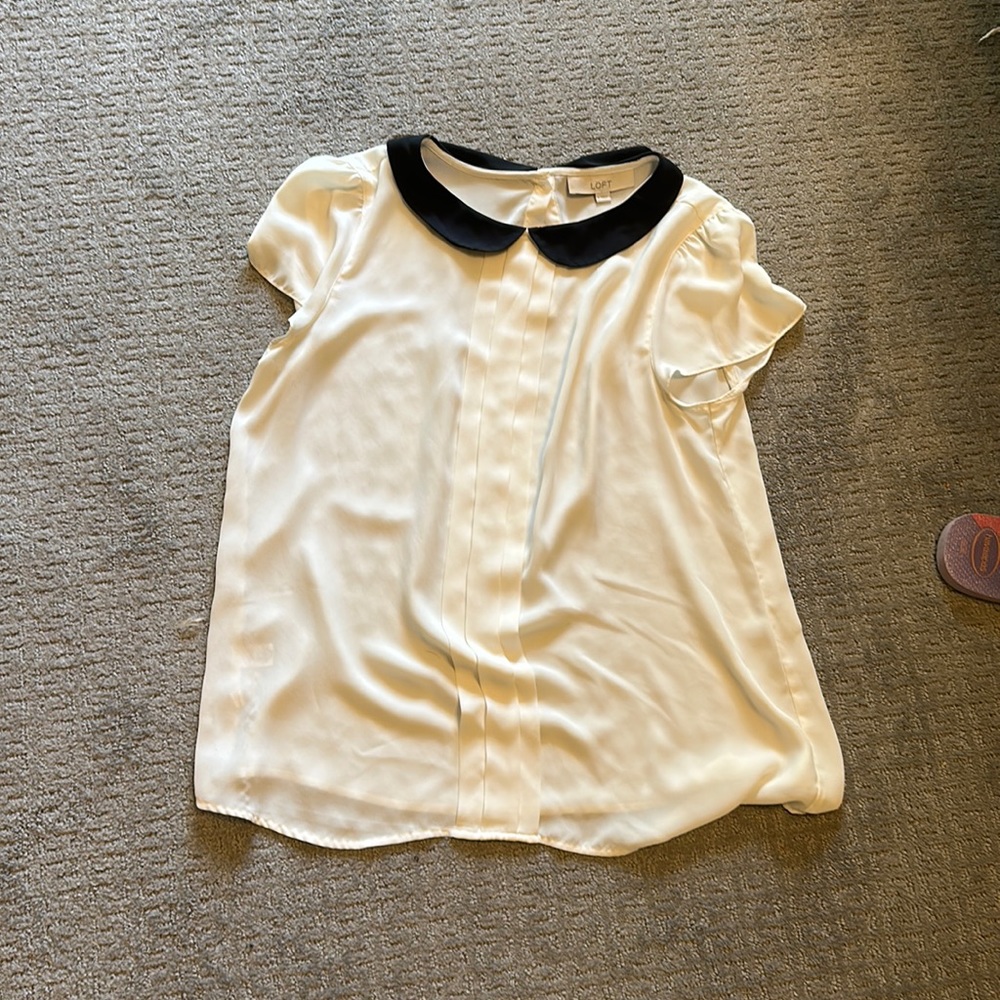 Loft cream color top